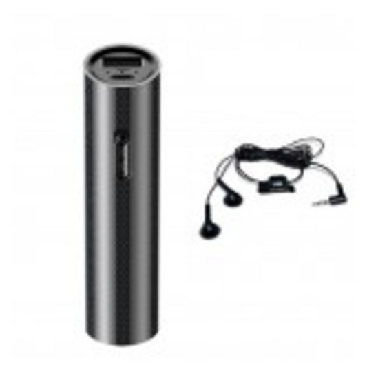 Power Bank για καταγραφή ήχου με ανίχνευση ήχου και αναπαραγωγή από ακουστικά.